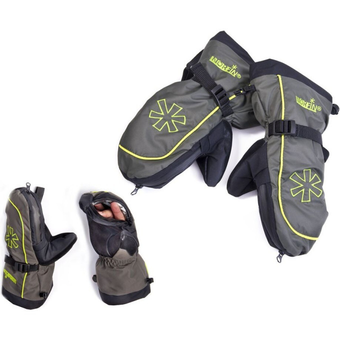Варежки NORFIN COMFORT ZIP GREEN р.XL 703176-XL