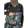 Полукомбинезон забродный NORFIN PILOT CAMO BOOTFOOT р.40-S с сапогами резина 83400-40-S